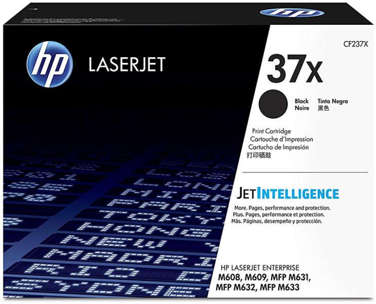 Toner HP, CF237X, Nr.37X , Black, 25K, Original, LaserjetEnterprise M608N.