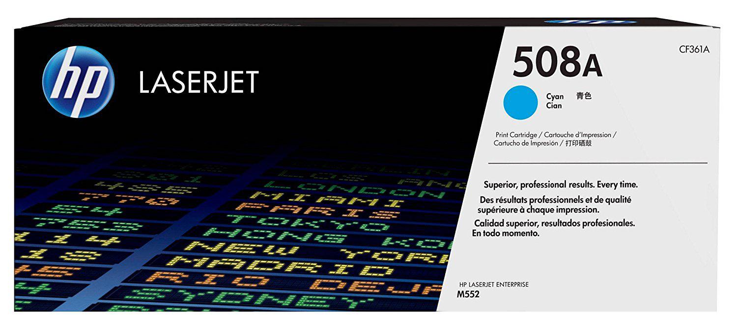 Toner HP, CF361A, Cyan, Nr.508A, 5K, ,Original, Laserjet M552DN.