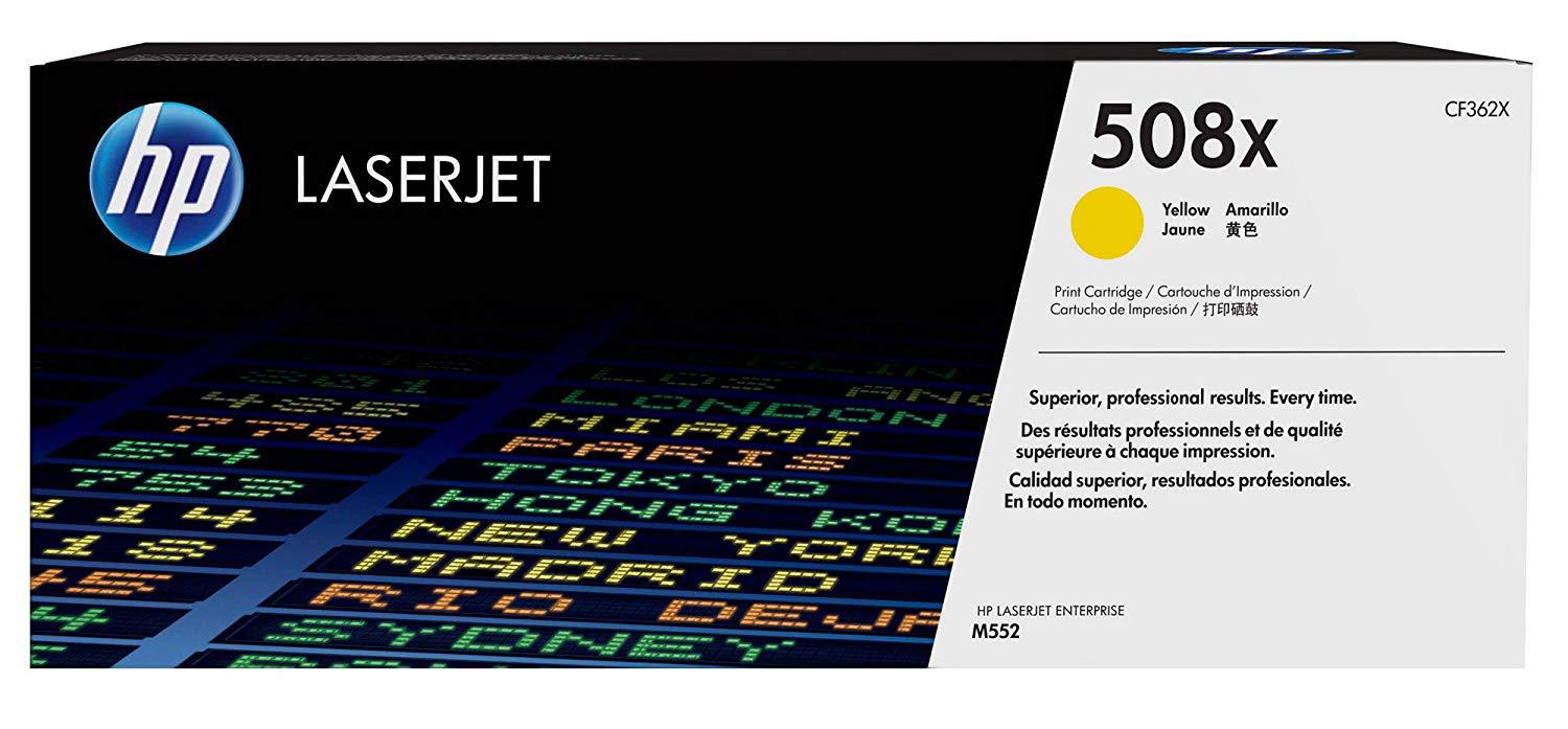 Toner HP, CF362X, Yellow Nr.508X, 9,5K, Original, LaserjetM552DN.