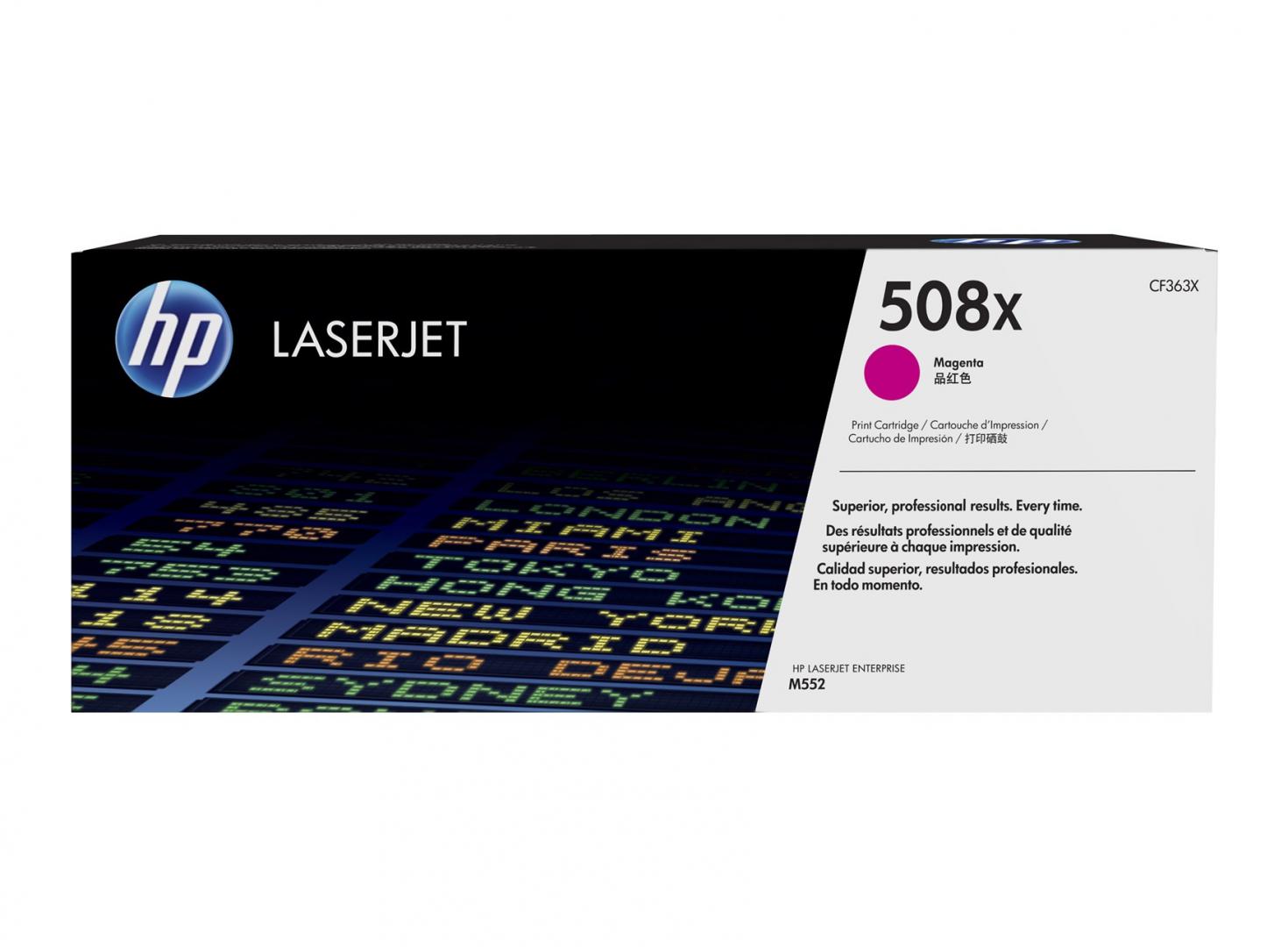 Toner HP, CF363X, Magenta Nr.508X, 9,5K, Original, LaserjetM552DN.