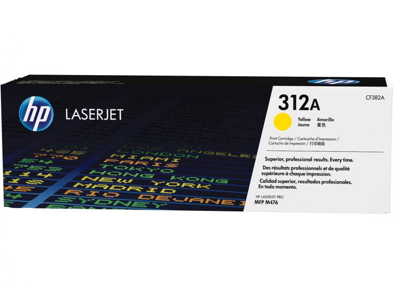 Toner HP CF382A, yellow, 2,7k, HP Laserjet Pro M476NW, HPLaserJet Pro MFP M476DN, LaserJet Pro MFP M476DW, Nr.312