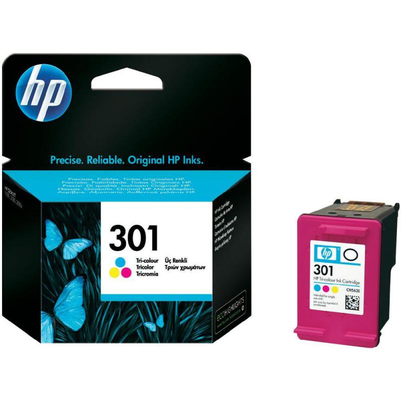 Cartus cerneala HP CH562EE, tricolor, 3 ml, Deskjet 1000, Deskjet1050AAIO, Deskjet 1510 AIO, Deskjet 2000, Deskjet 2050, Deskjet 2050AAIO,Deskjet 2054A, Deskjet 3000, Deskjet 3050A AIO, Deskjet 3054A AIO,NR.301