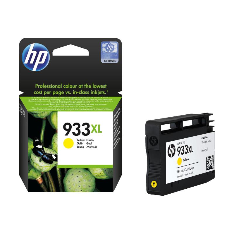 Cartus cerneala HP CN056AE, yellow, 825 pagini, Officejet 6100 ,Officejet6600 e-AIO, Officejet 6700 Premium e-AIO, Officejet 7110 Wide,Officejet7610 AIO, NR.933XL