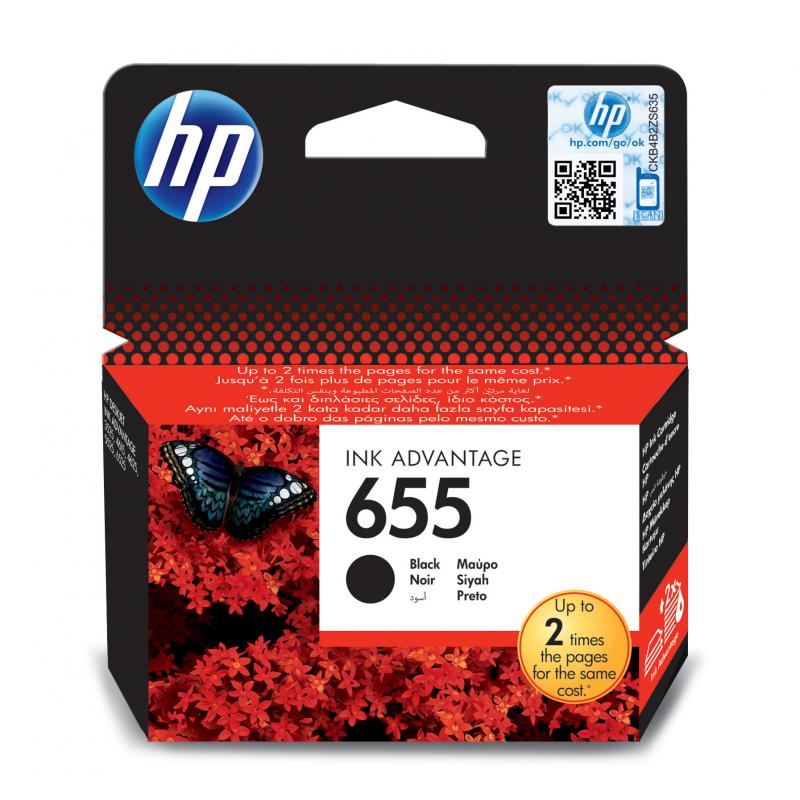 Cartus cerneala HP CZ109AE, black, 14 ml, Deskjet Ink Advantage 3525E-AIO,Deskjet Ink Advantage 4615 E-AIO, Deskjet Ink Advantage 46 25E-AIO,Deskjet Ink Advantage 5525 E-AIO, Deskjet Ink Advantage 6525E-AIO,NR.655