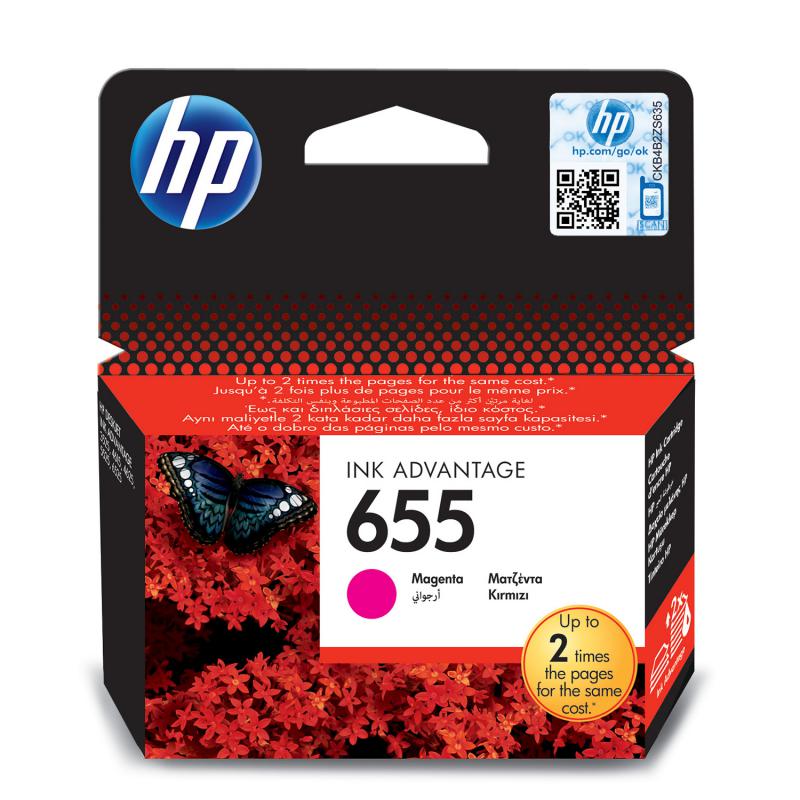 Cartus cerneala HP CZ111AE,magenta, 600 pagini, Deskjet Ink Advantage3525E-AIO, Deskjet Ink Advantage 4615 E-AIO, Deskjet Ink Advant age4625E-AIO, Deskjet Ink Advantage 5525 E-AIO, Deskjet Ink Advantage6525E-AIO, NR.655