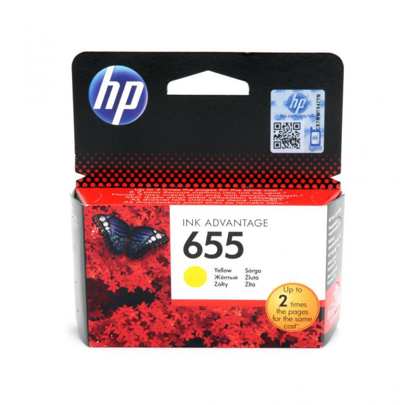 Cartus cerneala HP CZ112AE, yellow, 600 pagini, Deskjet Ink Advantage3525E-AIO, Deskjet Ink Advantage 4615 E-AIO, Deskjet Ink Advant age4625E-AIO, Deskjet Ink Advantage 5525 E-AIO, Deskjet Ink Advantage6525E-AIO, NR.655