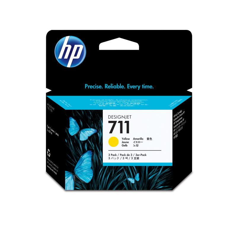 Cartus cerneala HP CZ132A,yellow, 29 ml, HP Designjet T120, DesignjetT52024'', Designjet T520 36', NR.711