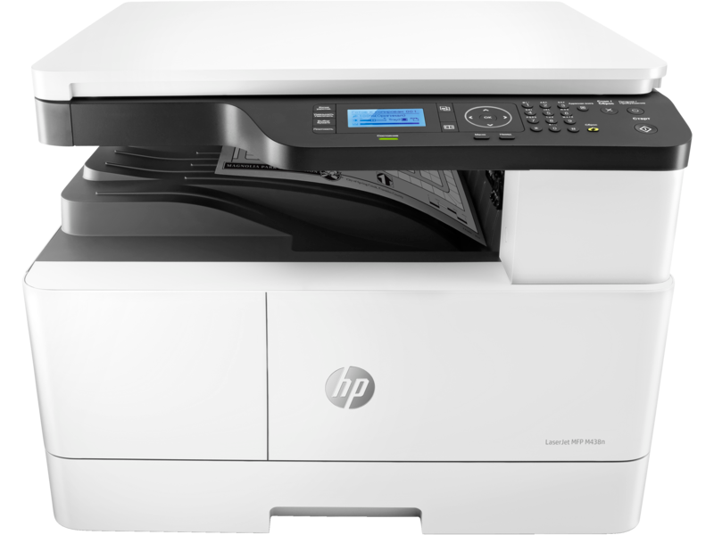 Multifunctional laser mono HP M438n,Dimensiune: A3, print,scan, copy; Viteza:max 22ppm A4, Rezolutie:max 1200x1200dpi, Memorie:256MB RAM, Procesor 600MHz, fpo 8.3 sec, Limbaje HP PS, HP PCL 6, tavi 100+250 coli,iesire 250 coli, LCD 4 linii, 10-key pad; Scanner: Digital-CMOS Image Sensors (D-CIS)