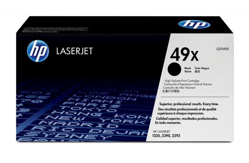 Toner HP Q5949X, black, 6 k, LaserJet 1320, LaserJet 3390,LaserJet 3392