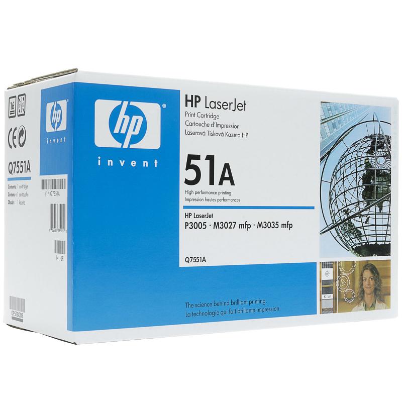 Toner HP Q7551A, black, 6.5 k, Laserjet P3005