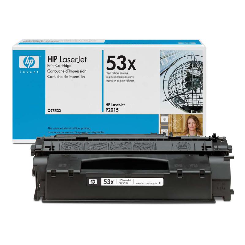 Toner HP Q7553X, black, 7 k, LaserJet M2727NF, LaserJet M2727NFS ,LaserJet P2014, LaserJet P2015, LaserJet P2015D, LaserJet P2015DN,LaserJet P2015N, LaserJet P2015X