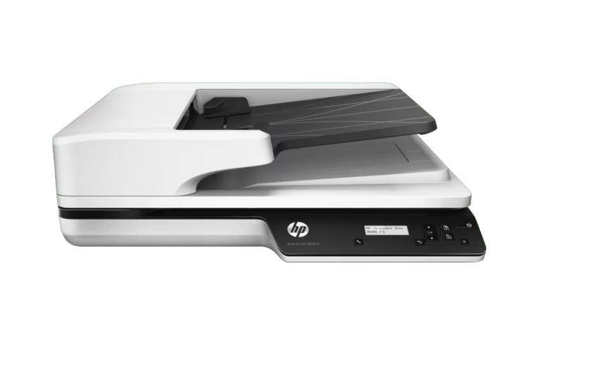 Scanner HP Scanjet N6350 Networked, dimensiune A4, tip flatbed, viteza scanare: max 15ppm,6ipm (ADF), rezolutie optica 2400dpi, senzor CCD, interfata: USB 2.0, Ethernet, ADF 50 coli, 5 butoane frontale, pad numeric 10 key (security PIN entry), multi feed detection.