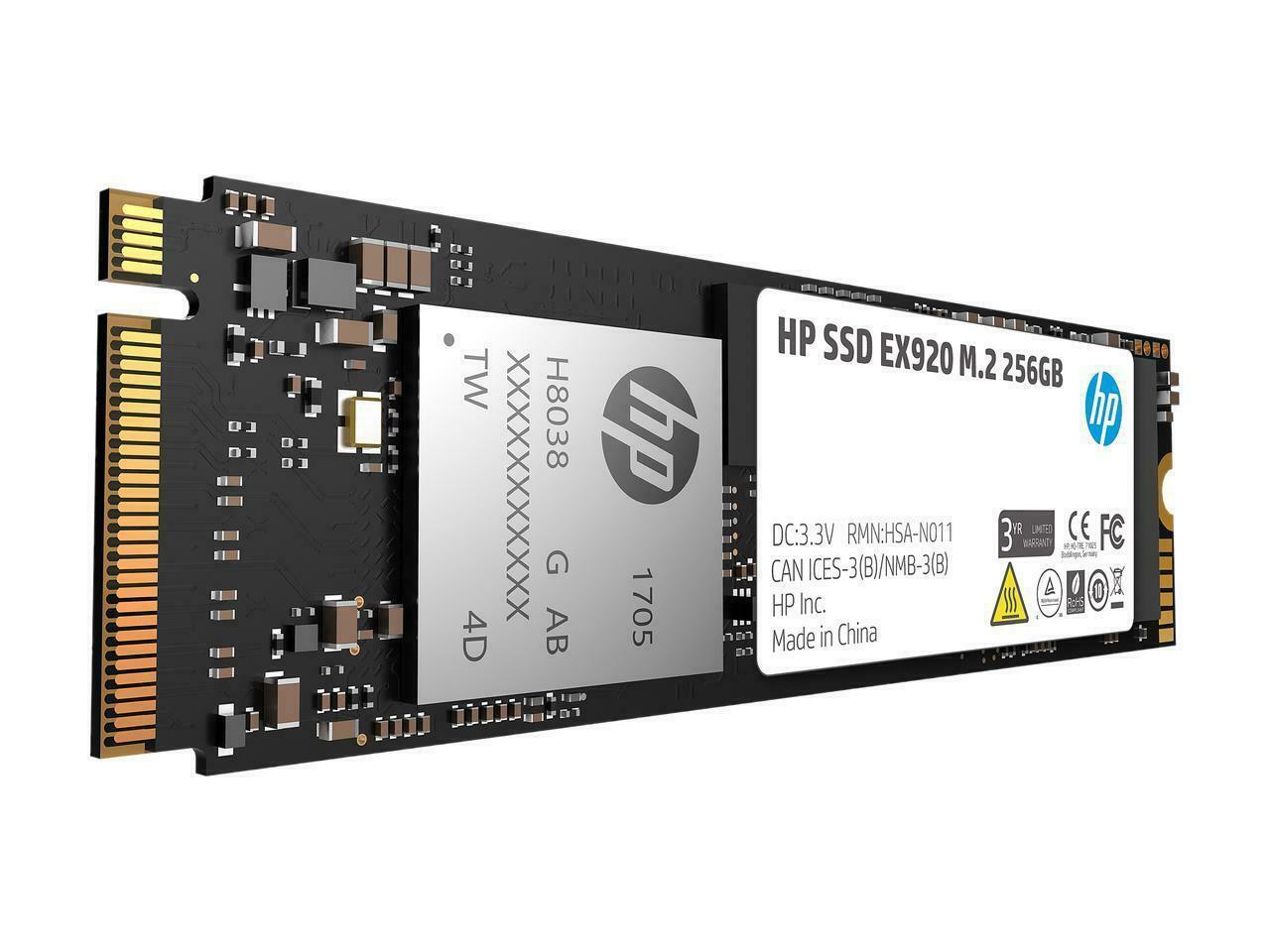 SSD HP EX920, 256GB, M.2 2280