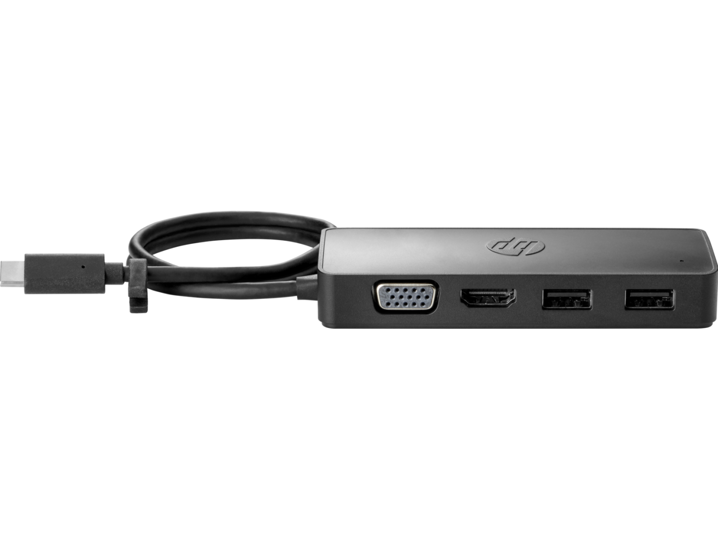 HP USB-C Travel Hub G2 EURO, Porturi: 2x USB-A 3.0, 1x USB-C, 1x HDMI, 1x VGA; Culoare: negru, Dimensiuni: 10,7x4,1x1,7 cm, Greutate: 0.07kg