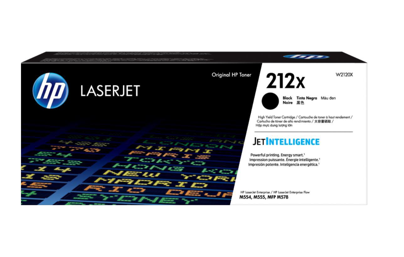 Toner HP W2120X, black, 13 k, HP Color LaserJet Enterprise Flow MFP M578c, Color LaserJet Enterprise M554dn, Color LaserJet Enterprise M555dn, Color LaserJet Enterprise M555x, Color LaserJet Enterprise MFP M578dn