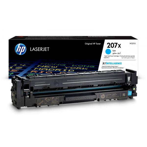 Cartus toner HP 207X High Yield, cyan, 2450 pagini, HP Color LaserJet Pro M255dw, HP Color LaserJet Pro MFP M283fdw.