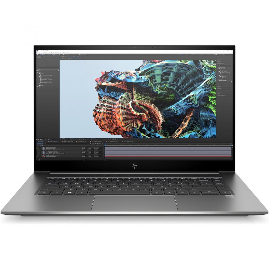 Laptop HP Zbook Studio G8 cu procesor Intel Core i7-11800H Octa Core (2.3 GHz, up to 4.6GHz, 24MB), 15.6 inch FHD, NVIDIA GeForce RTX 3060 6GB, 32GB DDR4, SSD, 2TB PCIe NVMe Three Layer Cell, Windows 10 Pro 64bit, Turbo Silver