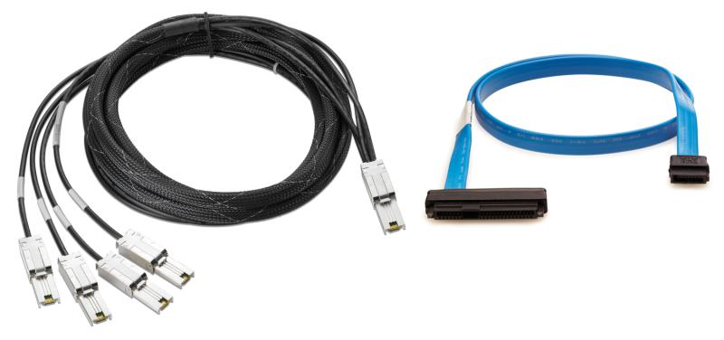 HPE StoreEver 4m Mini SAS HD (SFF-8644) LTO Drive Cable for 1U Rack Mount Kit