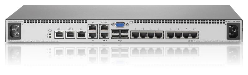 HPE 1x1Ex8 KVM IP Console Switch G2 with Virtual Media CAC Software