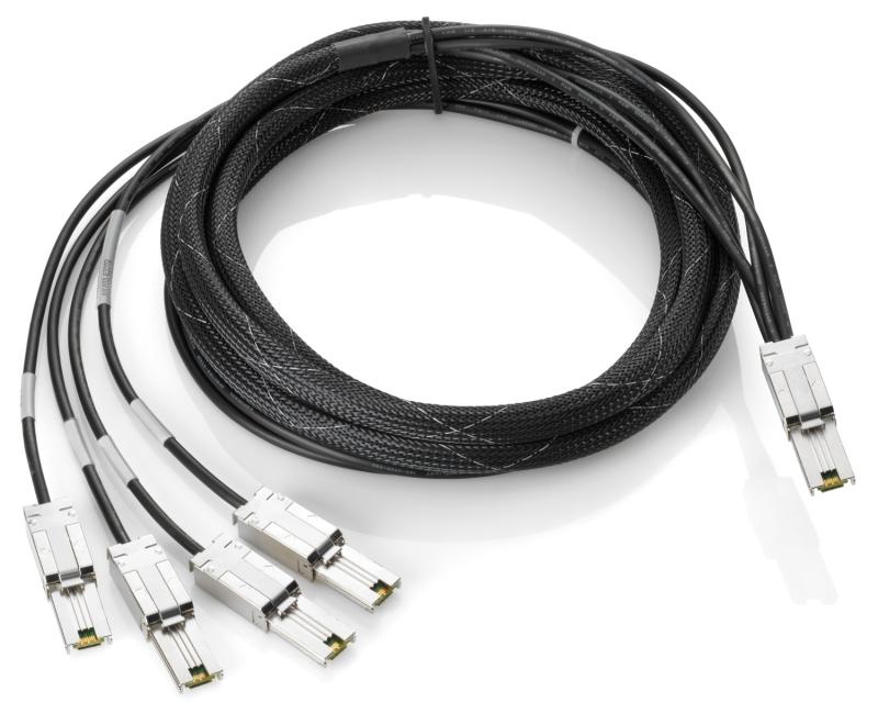 HPE StoreEver 4m External Mini-SAS to 4x1 Mini-SAS Cable