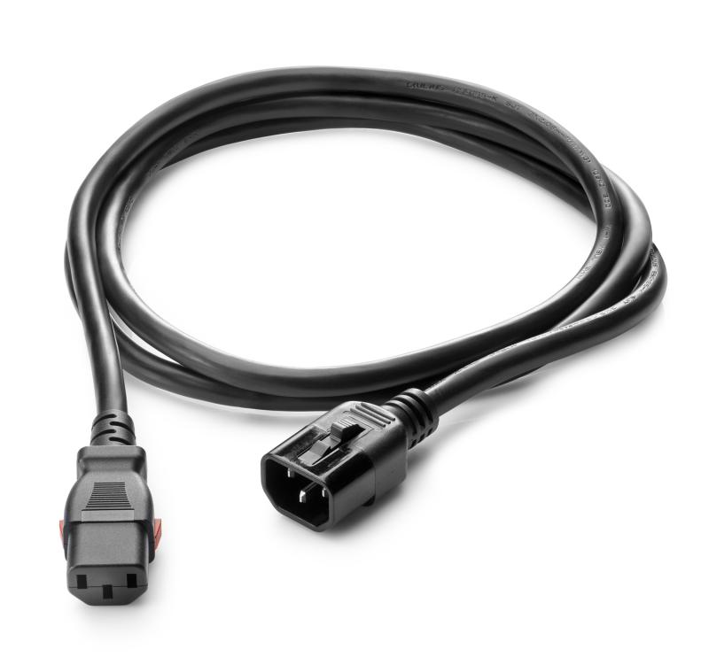 HPE C13 - C14 WW 250V 10Amp 0.7m Black 6-pack Locking Power Cord