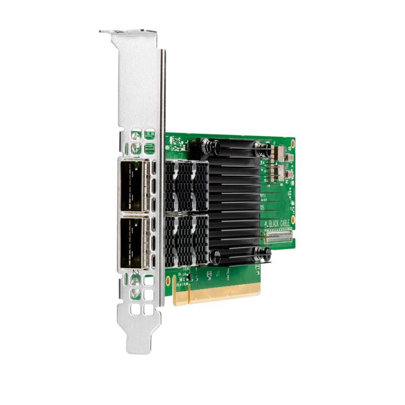 HPE InfiniBand HDR100/Ethernet 100Gb 2-port QSFP56 PCIe3 x16 MCX653106A-ECAT Adapter