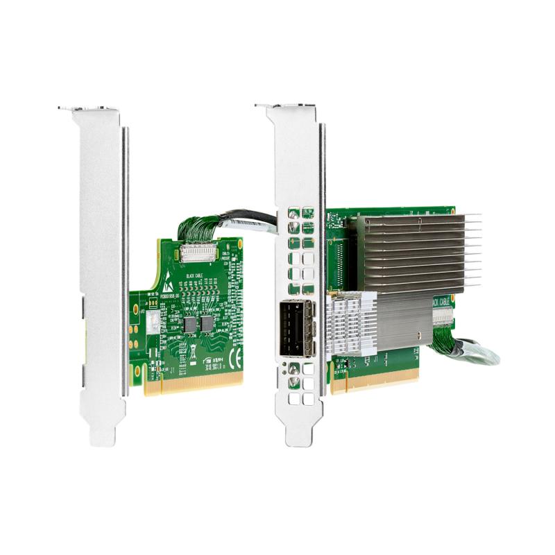 HPE InfiniBand HDR/Ethernet 200Gb 1-port QSFP56 PCIe3 x16 MCX653105A-HDAT Adapter