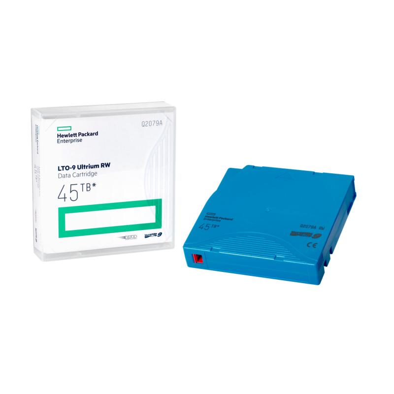 HPE LTO-9 Ultrium 45TB RW Non Custom Labeled 20 Data Cartridges with Cases