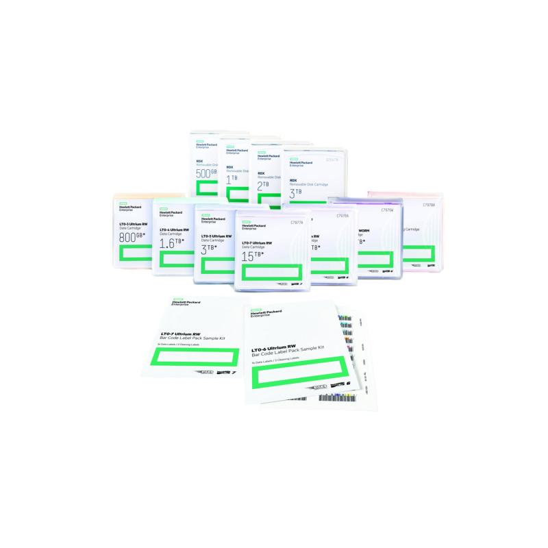 HPE LTO-5 Ultrium RW Bar Code Label Pack