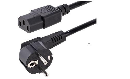 External Power Cable, European AC Power Cable, 250 V, 10 A, 3 m, 3 x 1.0 mm ^ 2 Black, PFSM, H05VVF 3 x 1.0 mm ^ 2B, C13SF