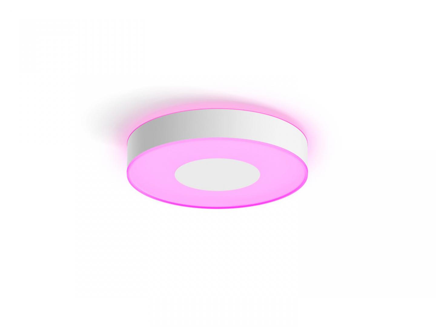 Plafoniera LED RGB Philips Hue Infuse, Bluetooth, 33.5W, 2350 lm, lumina alba si color (2000-6500K), IP20, 38.1cm, Alb