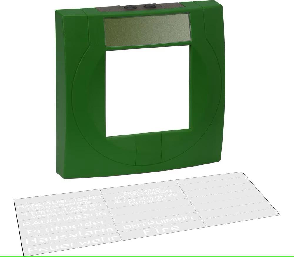 HW Carcasa buton cu geam verde s. RAL6002, 704904;