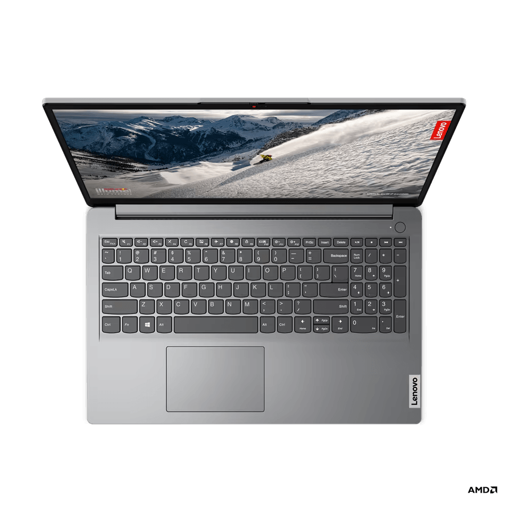 Laptop Lenovo IdeaPad 1 15AMN7, 15.6" FHD (1920x1080) TN 220nits Anti-glare, AMD Ryzen™ 3 7320U (4C / 8T, 2.4 / 4.1GHz, 2MB L2 / 4MB L3), video Integrated AMD Radeon™ 610M Graphics, RAM 8GB Soldered LPDDR5-5500, Memory soldered to systemboard, no slots, dual-channel, 8GB soldered memory, not