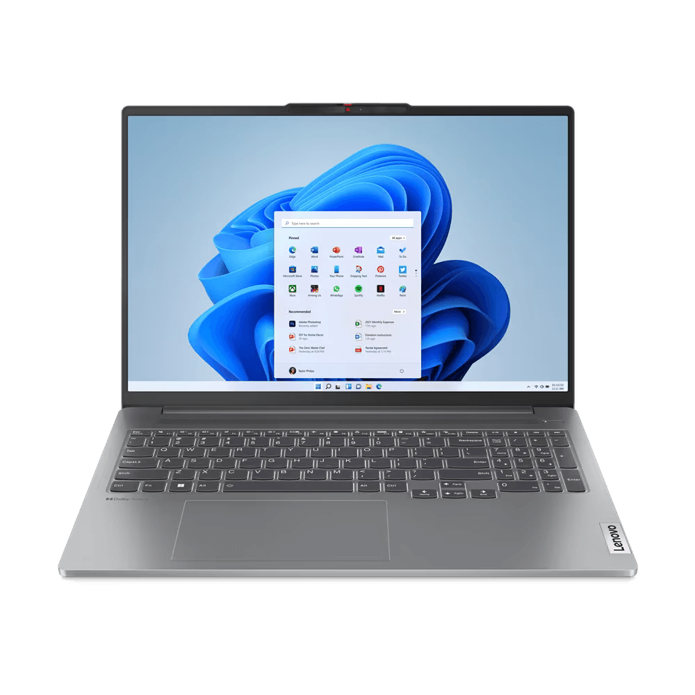 Laptop Lenovo IdeaPad Pro 5 16IRH8, 16" 2.5K (2560x1600) IPS 350nits Anti-glare, 100% sRGB, 120Hz, TÜV Low Blue Light, Eyesafe®, Intel® Core™ i5-13500H, 12C (4P + 8E) / 16T, P-core 2.6 / 4.7GHz, E-core 1.9 / 3.5GHz, 18MB, video NVIDIA® GeForce RTX™ 4050 6GB GDDR6, RAM 32GB Soldered LPDDR5-5200