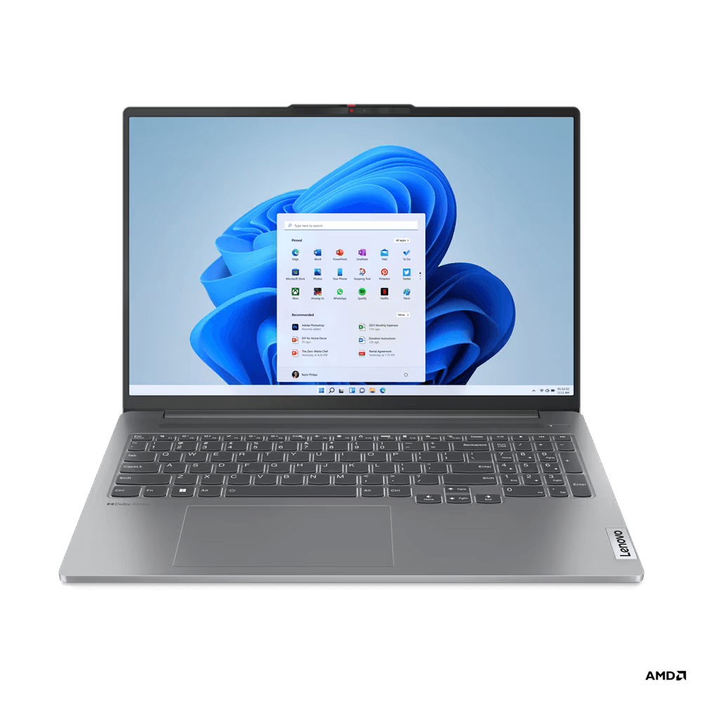 Laptop Lenovo IdeaPad Pro 5 16APH8, 16" 2.5K (2560x1600) IPS 350nits Anti-glare, 100% sRGB, 120Hz, Eyesafe®, AMD Ryzen™ 7 7840HS (8C / 16T, 3.8 / 5.1GHz, 8MB L2 / 16MB L3), video NVIDIA® GeForce RTX™ 4050 6GB GDDR6, RAM 32GB Soldered LPDDR5x-6400, Memory soldered to systemboard, no slots