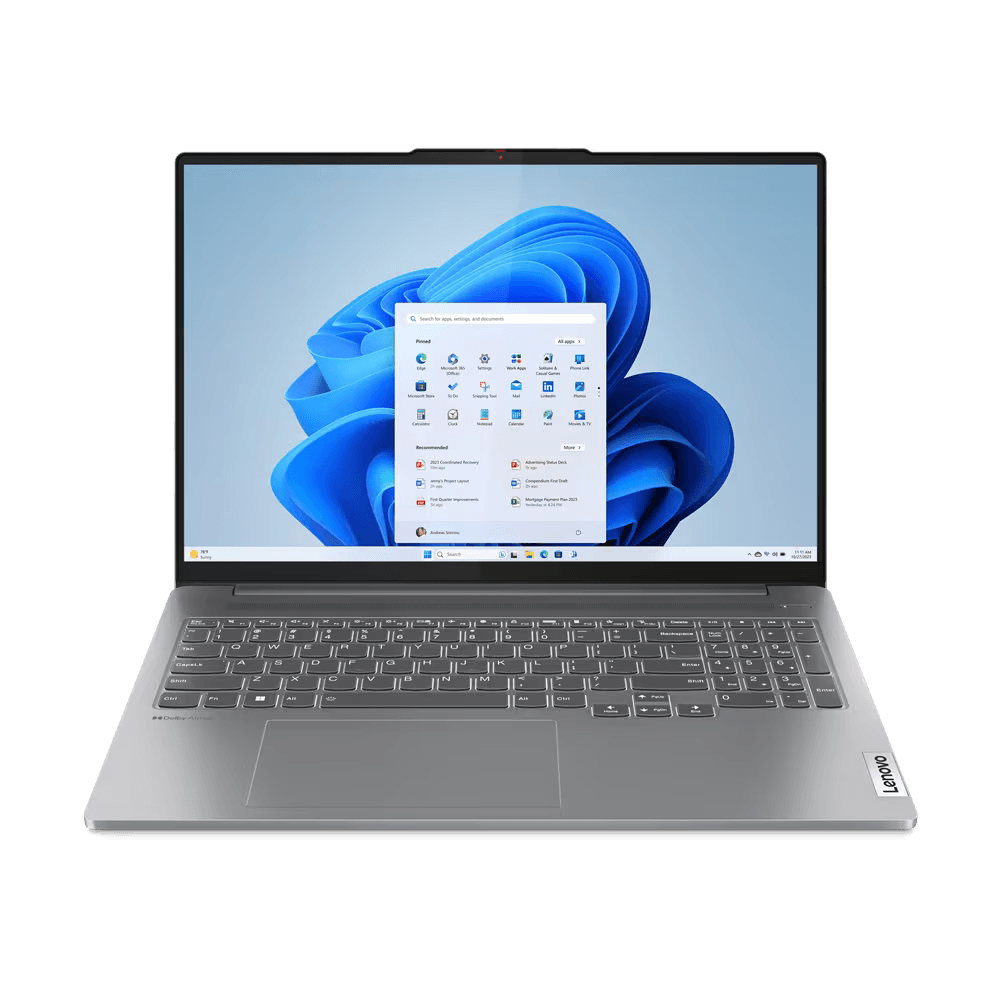 Laptop Lenovo IdeaPad Pro 5 16IMH9, 16" 2.5K (2560x1600) IPS 350nits Anti-glare, 100% sRGB, 120Hz, Eyesafe®, Intel® Core™ Ultra 5 125H, 14C (4P + 8E + 2LPE) / 18T, Max Turbo up to 4.5GHz, 18MB, video NVIDIA® GeForce RTX™ 4050 6GB GDDR6, RAM 32GB Soldered LPDDR5x-7467, Memory soldered to systemboard