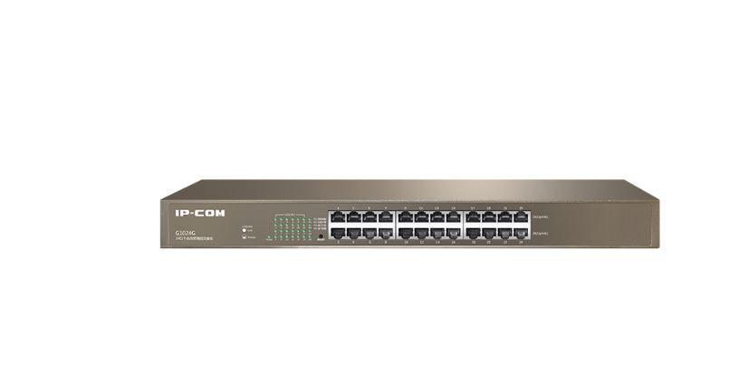 IP-COM 24-Port Gigabit Ethernet Switch, G1024G, unmanaged, Standarde: IEEE802.3, IEEE802.3u, IEEE802.3X, IEEE802.3ab , interfata: 24* 10/100/1000 Mbps auto-negotiation RJ45, 48 Gbps.