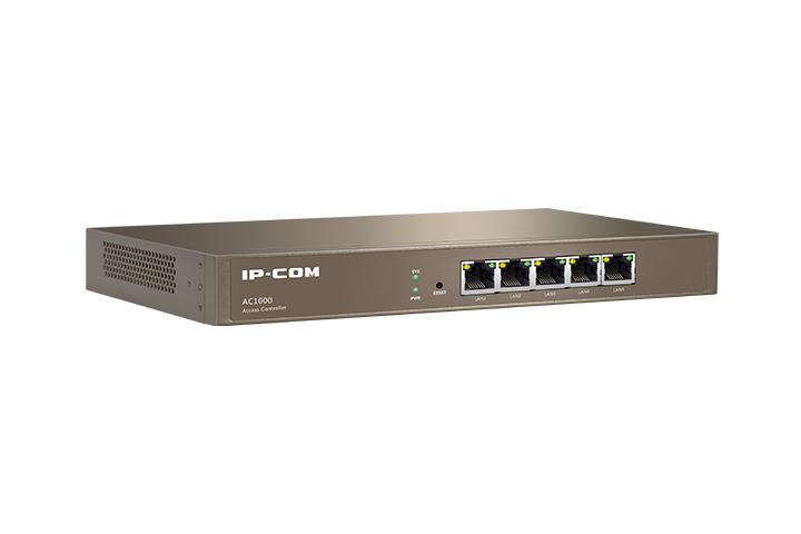 IP-COM AC1000 Wave AP Controller, montare tavan si perete, Standarde: IEEE 802.3u/ab, interfata: 5*10/100/1000Mbps LAN, CPU:  800Mhz, 128MB RAM, 16MB flash, consum maxim 9w.