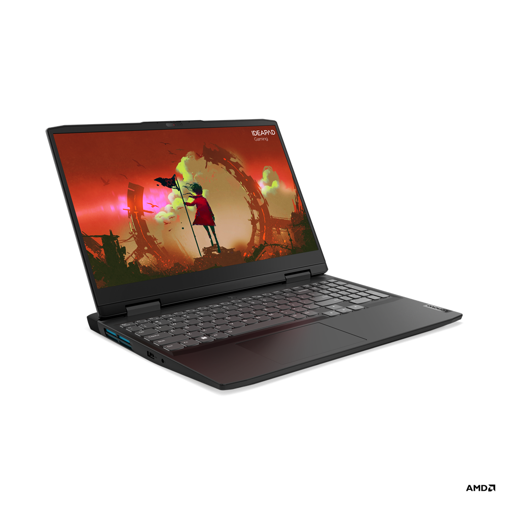 Laptop Lenovo IdeaPad Gaming 3 15ARH7, 15.6" FHD (1920x1080) IPS 250nits Anti-glare, 45% NTSC, 120Hz, FreeSync™, AMD Ryzen™ 5 7535HS (6C / 12T, 3.3 / 4.55GHz, 3MB L2 / 16MB L3), video NVIDIA® GeForce RTX™ 2050 4GB GDDR6, RAM 2x 8GB SO-DIMM DDR5-4800, Two DDR5 SO-DIMM slots, dual-channel capable, Up