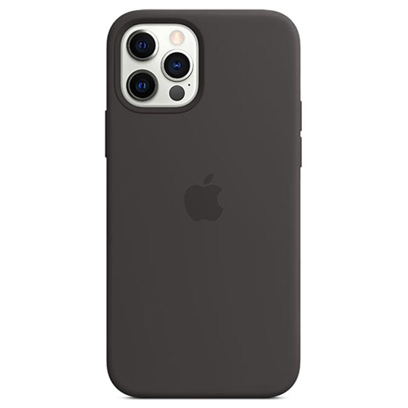 Apple iPhone 12/12 Pro Silicone Case with MagSafe - Black