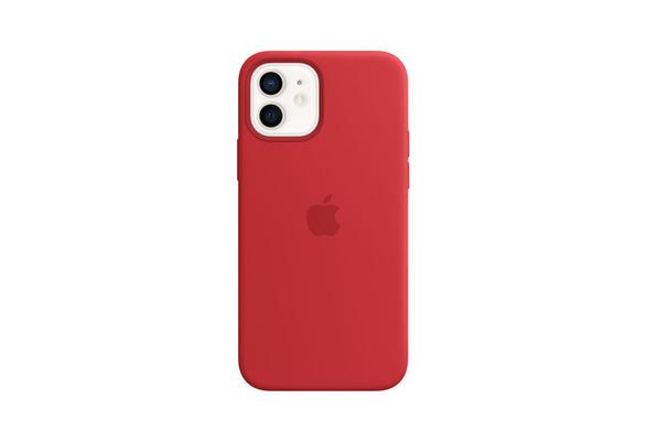 Apple iPhone 12/12 Pro Silicone Case with MagSafe - (PRODUCT)RED