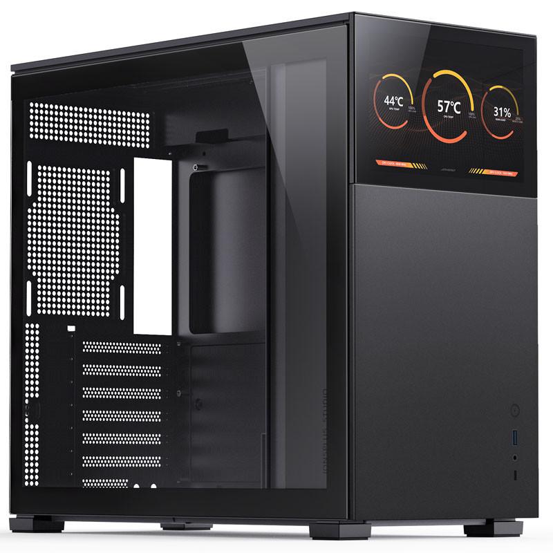 Carcasa Jonsbo D41 Screen ATX Tempered Glass negru