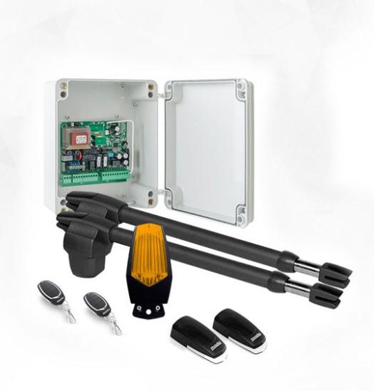 Kit automatizare poarta batanta Motorline LINCE 400 - 230V, 250 Kg/canat, 3 m/canat, 180 W(contine lampa)