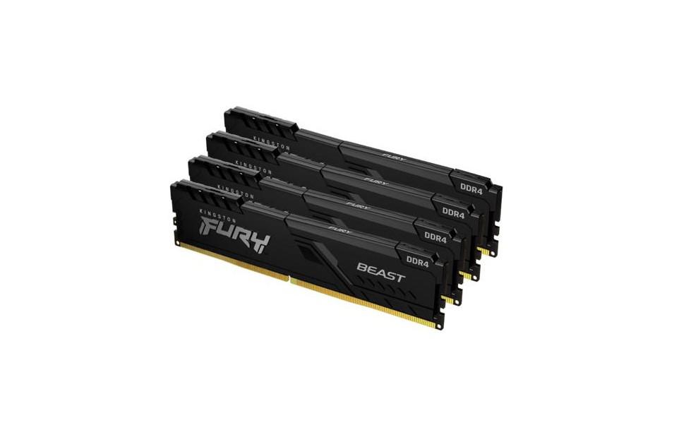 Memorie RAM Kingston, DIMM, DDR4, 128GB, 3200MHz, CL16, 1.35V, Kit of 4