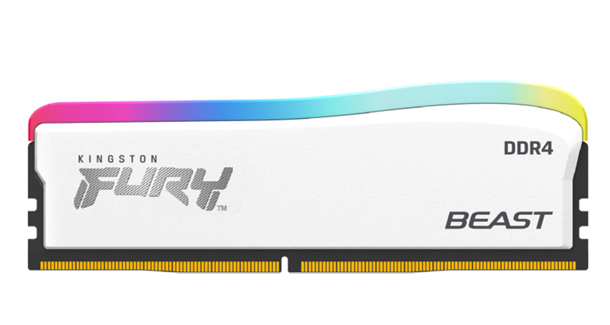 Memorie RAM Kingston , DIMM, DDR4, 16GB, 3600MHz, CL18, RGB, Kit of 2 Fury Beast White