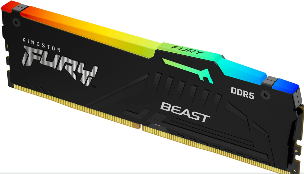 Memorie RAM Kingston 32GB DDR5 6000MHz CL30 FURY Beast RGB