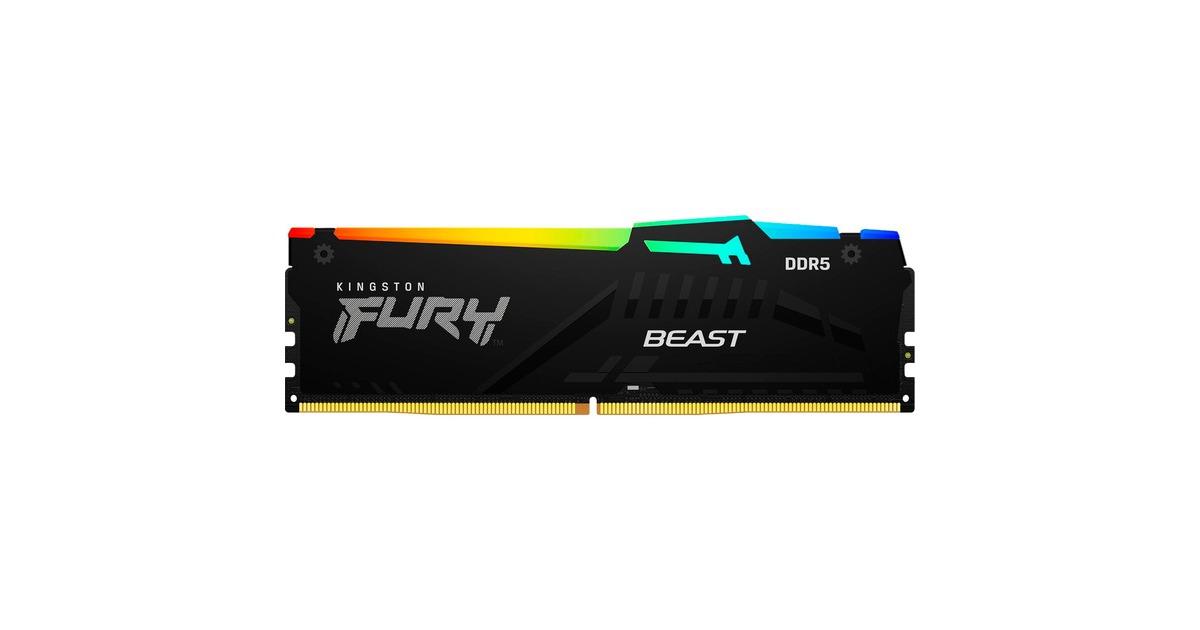 Memorie RAM Kingston 32GB DDR5 6400MHz CL32 FURY Beast RGB