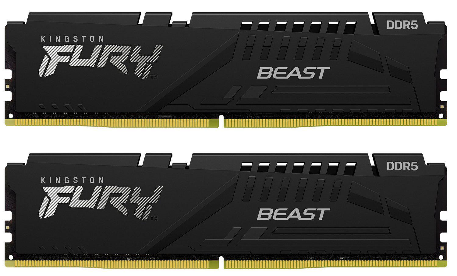 Memorie RAM Kingston 64GB DDR5 6400MHz CL32 Dual Channel Kit FURY Beast