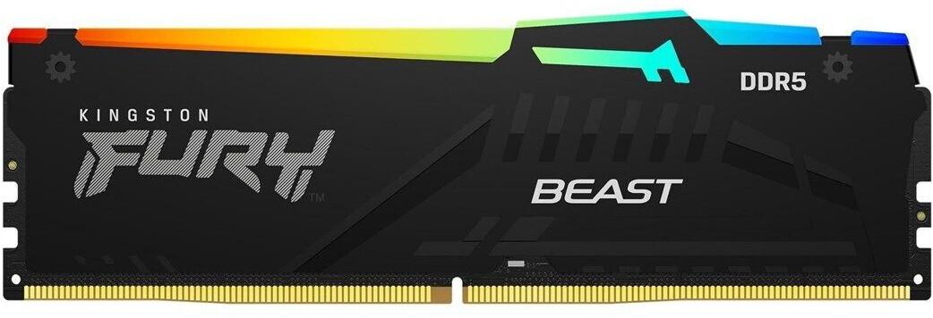 Memorie RAM Kingston 8GB DDR5 6000MHz CL30 FURY Beast RGB