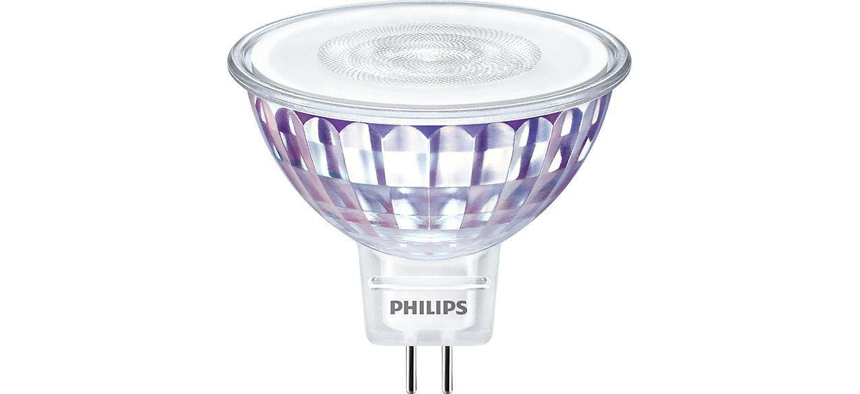 Bec LED spot Philips, GU5.3, 7W (50W), 621 lm, lumina calda (2700K)